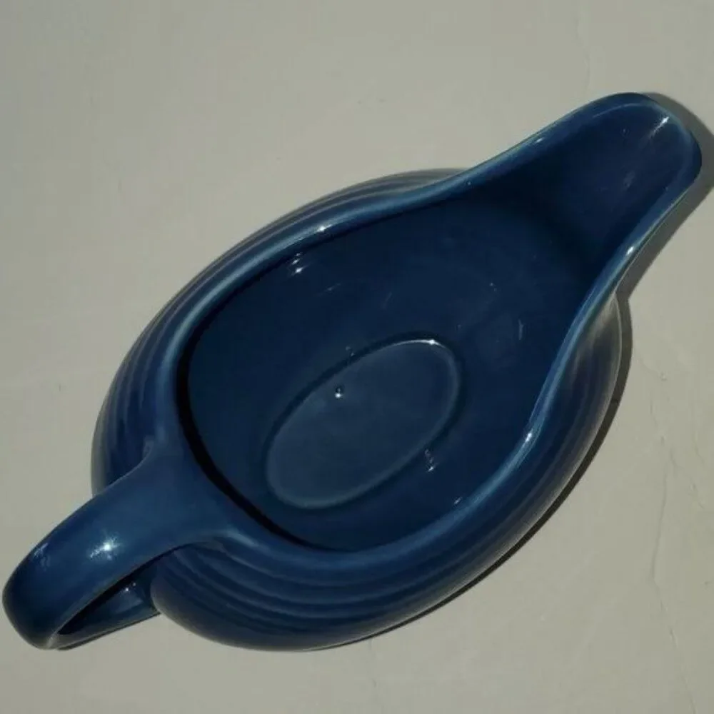 Fiestaware Fiesta 18.5 OZ Gravy Sauce Boat Dish Lapis Blue CERAMIC PITCHER